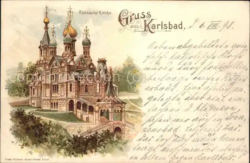 Karlsbad Eger Boehmen Russische Kirche Kat. Karlovy Vary