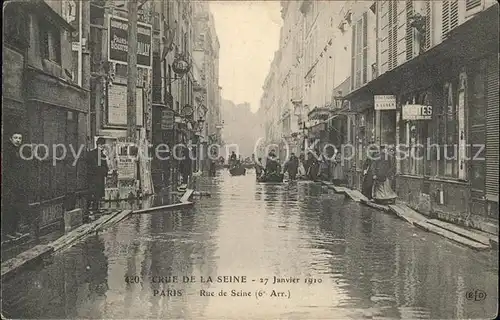Paris Crue de la Seine am 17.Janvier 1910 Kat. Paris