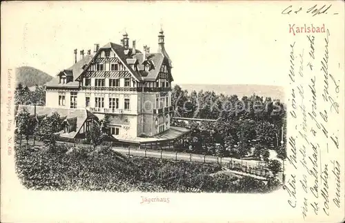 Karlsbad Eger Boehmen Jaegerhaus Kat. Karlovy Vary