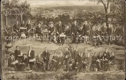 Tuebingen Studenten im 3.Kurs 1905 Kat. Tuebingen