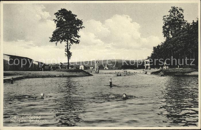 Muelsen Gemeindebad Kat. Muelsen Nr. wx75197 - oldthing: Ansichtskarten
