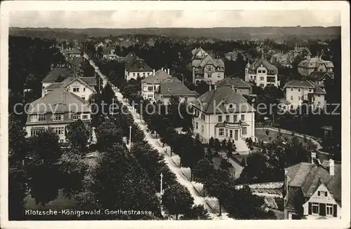 Klotzsche Goethestrasse in Koenigswald Kat. Dresden