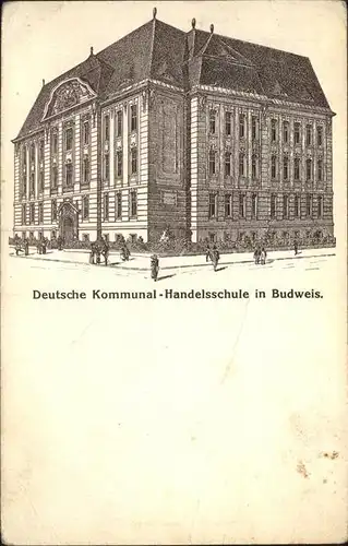 Budweis Suedboehmen Deutsche Kommunal Handelsschule Kat. Ceske Budejovice