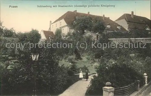 Posen Poznan Schlossberg mit Staatsarchiv (ehem.polnische Koenigsburg) / Poznan /