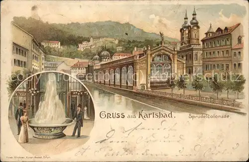 Karlsbad Eger Boehmen Sprudelcolonade Kat. Karlovy Vary