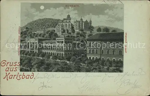 Karlsbad Eger Boehmen Kurhaus Kat. Karlovy Vary