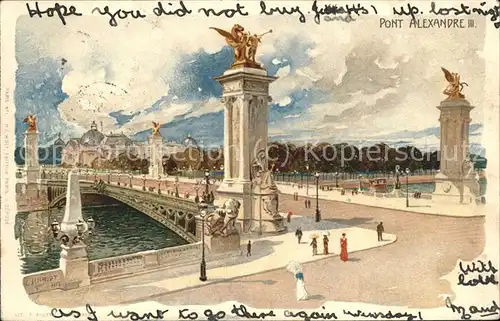 Paris Pont Alexandre III Kat. Paris