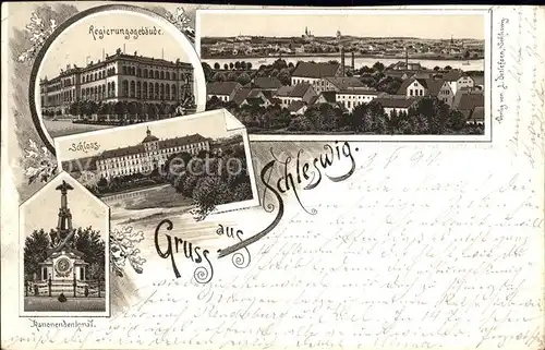 Schleswig Holstein Regierungsgebaeude u.Schloss (Vorlaeufer 1894) / Schleswig /Schleswig-Flensburg LKR