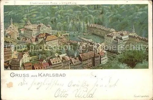 Karlsbad Eger Boehmen  Kat. Karlovy Vary