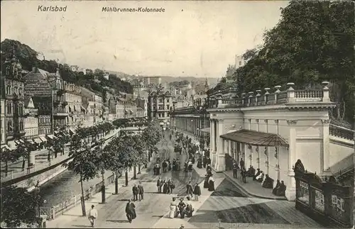 Karlsbad Eger Boehmen Muehlbrunnen Kolonnade Kat. Karlovy Vary