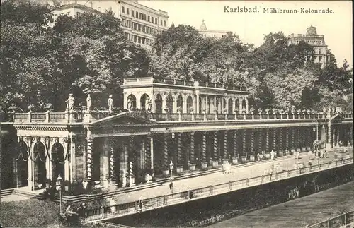 Karlsbad Eger Boehmen Muehlbrunnen Kolonnade Kat. Karlovy Vary