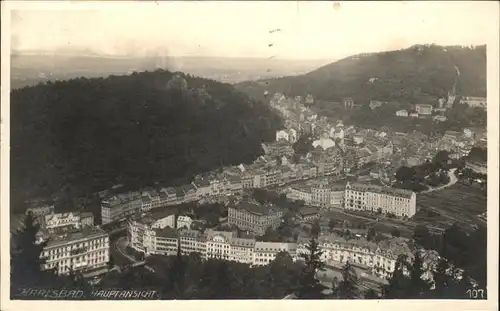 Karlsbad Eger Boehmen Hauptansicht Kat. Karlovy Vary