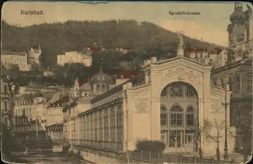 Karlsbad Eger Boehmen Sprudelkolonnade Kat. Karlovy Vary