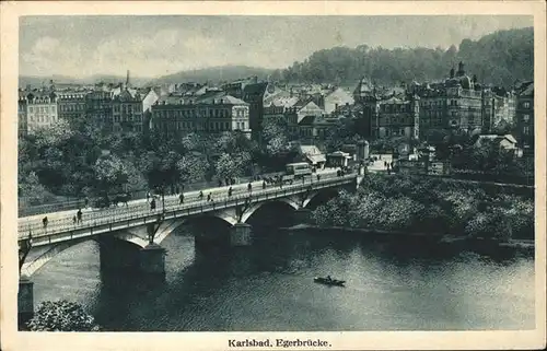 Karlsbad Eger Boehmen Egerbruecke Kat. Karlovy Vary