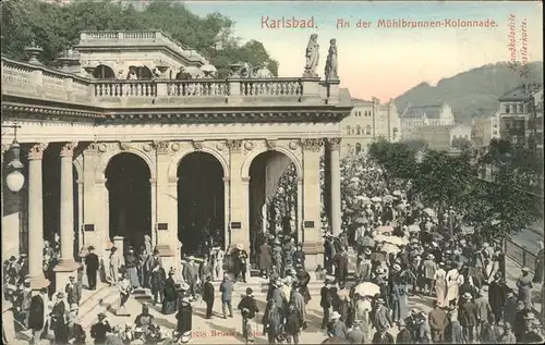 Karlsbad Eger Boehmen Muehlbrunnen Kolonnade Kat. Karlovy Vary