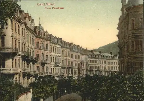 Karlsbad Eger Boehmen Obere Parkstrasse Kat. Karlovy Vary