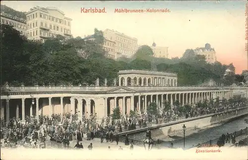 Karlsbad Eger Boehmen Muehlbrunnen Kolonnade Kat. Karlovy Vary