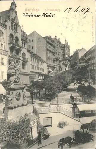 Karlsbad Eger Boehmen Schlossberg Kat. Karlovy Vary