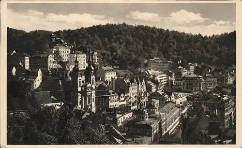 Karlsbad Eger Boehmen Teilansicht Weltbad Kat. Karlovy Vary