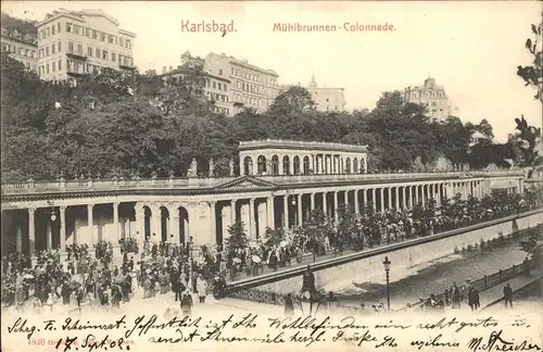 Karlsbad Eger Boehmen Muehlbrunnen Kolonnade Kat. Karlovy Vary