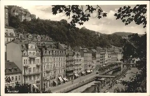 Karlsbad Eger Boehmen Teilansicht Kat. Karlovy Vary