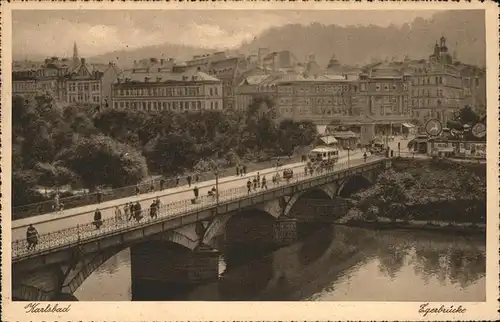 Karlsbad Eger Boehmen Egerbruecke Kat. Karlovy Vary