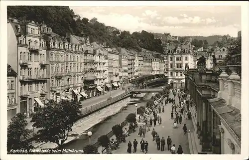 Karlsbad Eger Boehmen Promenade Muehlbrunn Kolonnade Kat. Karlovy Vary