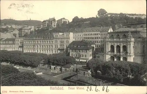 Karlsbad Eger Boehmen Neue Wiese Kat. Karlovy Vary