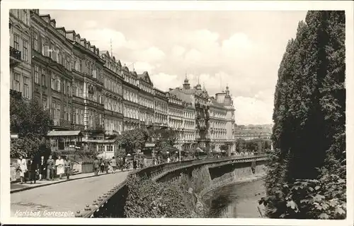 Karlsbad Eger Boehmen Gartenzeile Kat. Karlovy Vary