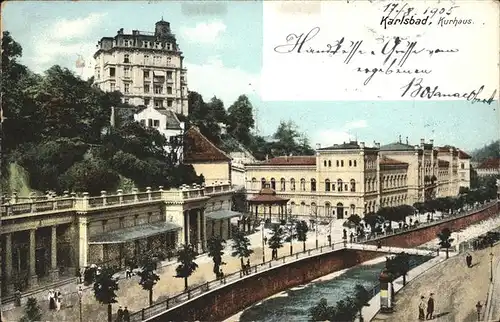 Karlsbad Eger Boehmen Kurhaus Kat. Karlovy Vary