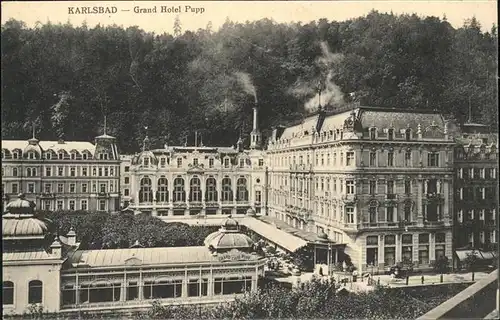 Karlsbad Eger Boehmen Grand Hotel Pupp Kat. Karlovy Vary