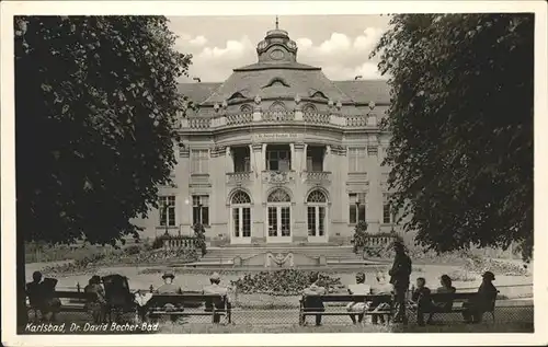 Karlsbad Eger Boehmen Dr. David Becher Bad Kat. Karlovy Vary