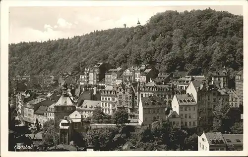 Karlsbad Eger Boehmen Teilansicht Weltbad Kat. Karlovy Vary