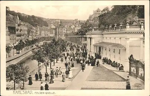 Karlsbad Eger Boehmen Felsenquelle Kat. Karlovy Vary