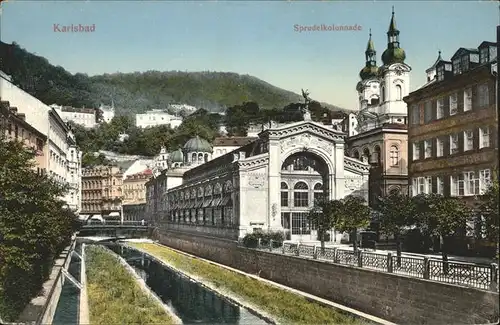 Karlsbad Eger Boehmen Sprudelkolonnade Kat. Karlovy Vary