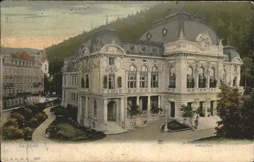 Karlsbad Eger Boehmen Kaiserbad Kat. Karlovy Vary