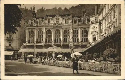 Karlsbad Eger Boehmen Cafe Pupp Grandhotel Kat. Karlovy Vary