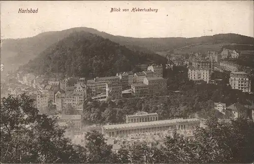 Karlsbad Eger Boehmen Blick von der Hubertusburg  Kat. Karlovy Vary