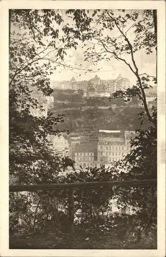 Karlsbad Eger Boehmen Blick gegen Hotel Imperial Kat. Karlovy Vary