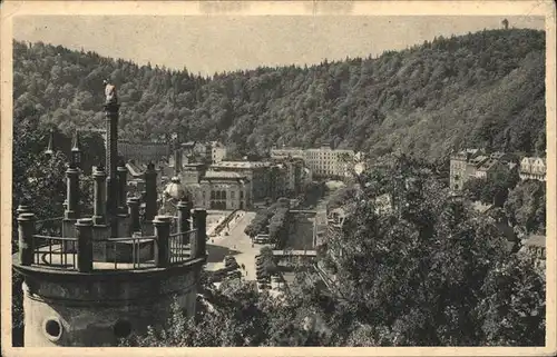 Karlovy Vary Teilansicht Turm / Karlovy Vary /