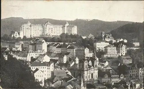 Karlsbad Eger Boehmen Hotel Imperial Katholische Kirche Kat. Karlovy Vary