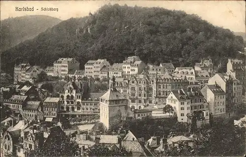 Karlsbad Eger Boehmen Schlossberg Kat. Karlovy Vary