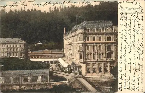 Karlsbad Eger Boehmen Grand Hotel Etablissement Pupp Kat. Karlovy Vary