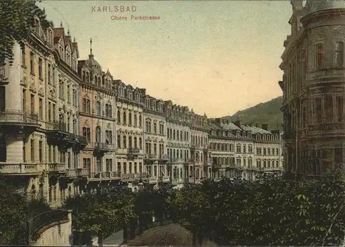 Karlsbad Eger Boehmen Obere Parkstrasse Kat. Karlovy Vary