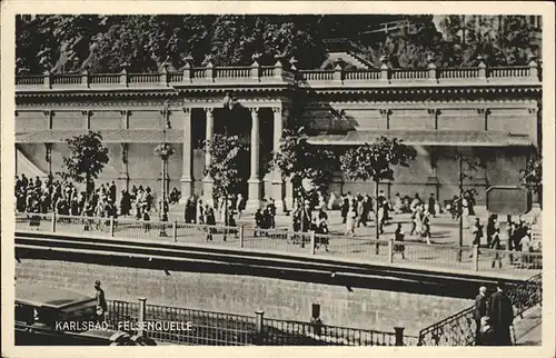 Karlsbad Eger Boehmen Felsenquelle Kat. Karlovy Vary