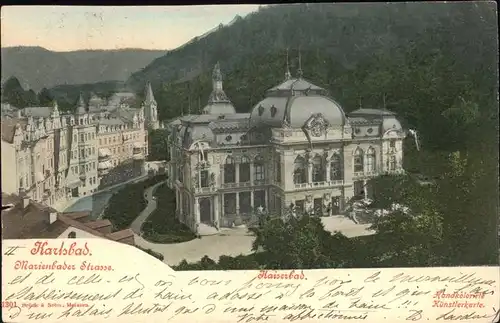 Karlsbad Eger Boehmen Kaiserbad Marienbader Strasse Kat. Karlovy Vary