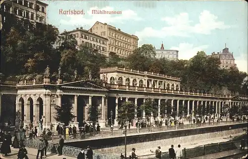 Karlsbad Eger Boehmen Muehlbrunnen Kolonnade Kat. Karlovy Vary