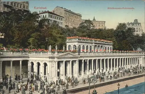 Karlsbad Eger Boehmen Muehlbrunnen Kolonnade Kat. Karlovy Vary