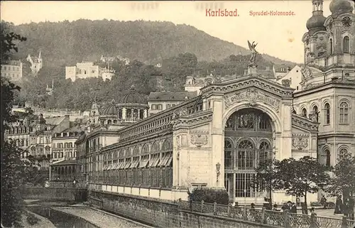 Karlsbad Eger Boehmen Sprudelkolonnade Kat. Karlovy Vary