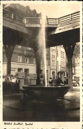 Karlsbad Eger Boehmen Sprudelspringer Kat. Karlovy Vary